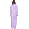 Casual Nights Women's Long Sleeve Rayon Button Down Pajama Set - 4 of 4