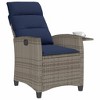 vidaXL Reclining Garden Chair Grey - 4 of 4