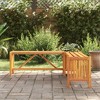 Garden Bench Brown Solid acacia wood 46.1 x 46.1 x 15.7 in - 3 of 4