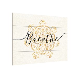 Trademark Fine Art - Veronique Charron 'Namaste II' Wood Slat Art - 1 of 4