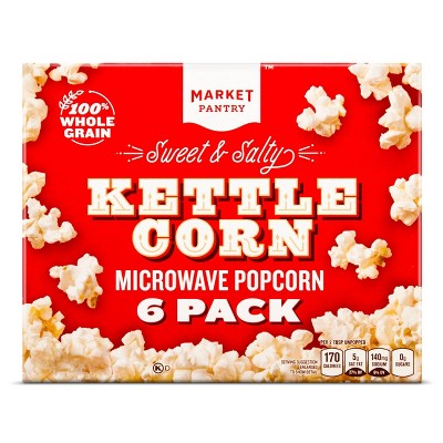 Sweet & Salty Kettle Corn 6ct - Market Pantry™