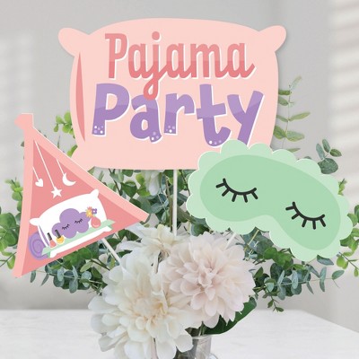 Big Dot Of Happiness Pajama Slumber Party - Pillow, Mask, Cloud, & Nail  Polish Bottle Decorations Diy Girls Sleepover Birthday Party Essentials 20  Ct : Target