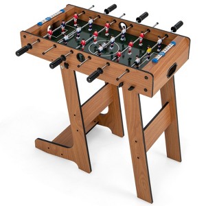Gymax Collapsible Foosball Table Compact Indoor Soccer Game Ideal for Parties and Bars - 1 of 4