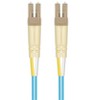 Monoprice Fiber Optic Cable - 5 Meter - Aqua | LC to LC, OM3, 50/125 Type, Multi Mode, 10Gb, Duplex - 3 of 4