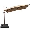 Crestlive Products 9x11FT Cantilever Umbrella UV30+ Outdoor 360 Degree Rotation Offset Umbrella 6 Heights Adjustable with Base - 2 of 4