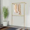 YIYIBYUS Free-standing Clothes Storage Rack, Coat Rack Closet Organizer, Wall-mounted Laundry Drying Rack - 3 of 4