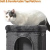30 inch 2 Story Condo Cat Tree with Scratching Posts for Indoor, with Cozy Perch, Replaceable Dangling Balls - 3 of 4