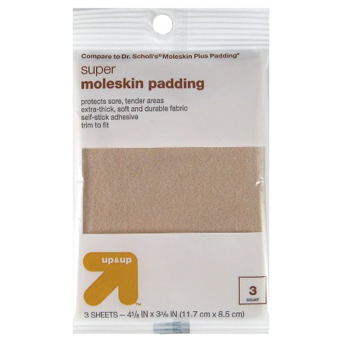 Super Moleskin Padding Sheets 3ct - Up & Up™ : Target