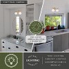 VAXCEL Huntley LED Compatible Farmhouse Bathroom Vanity Wall Fixture White Schoolhouse Glass - 2 of 4