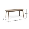 PAGED Expandable Outdoor Dining Table Modern Outdoor Patio Table with Slat Style for Backyard, Patio, Poolside - 4 of 4