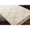 Hauteloom Halling Wool Living Room, Bedroom Area Rug - Bohemian, Transitional - High Pile - Charcoal, Gray, Cream - 2' x 3' - 3 of 4