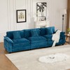 KTMBDW Chenille Armchair, 46.4" Wide Accent Chairs for Living Room & Bedroom Modern Lounge Chair, Upholstered Mid-Century Single Sofa Chair - 3 of 4