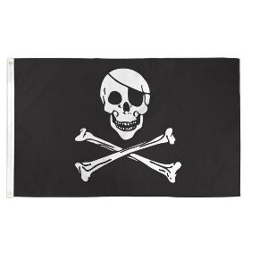 Maison 3'x5' Pirate Regular Poly Flag Perfect For Kids Birthday Party Decoration & Halloween - 1 of 4