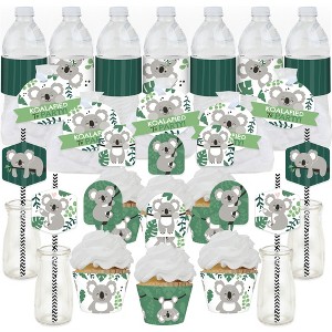 Big Dot of Happiness Koala Cutie - Bear Birthday Party and Baby Shower Favors and Cupcake Kit - Fabulous Favor Party Pack - 100 Pieces - 1 of 4