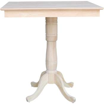 International Concepts 36 inches x 36 inches Square Top Pedestal Table - 41.1 inchesH