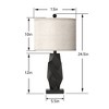 Maxax Grey/Black/Wood Geometric Table Lamp - 3 of 4