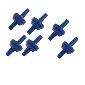 Unique Bargains Fish Tank Plastic Non-Return Aquarium Air Pump Check Valves Blue 6 Pcs - 1 of 3