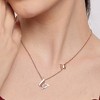 SOHI Women's Rose Gold Butterfly Pendant Necklace - 4 of 4