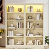 83'' Tall 5-Tier Modern Bookcase with Adjustable Shelves and LED Lighting for Home Office or Living Room Organizer-3irtyhousy - 2 of 4