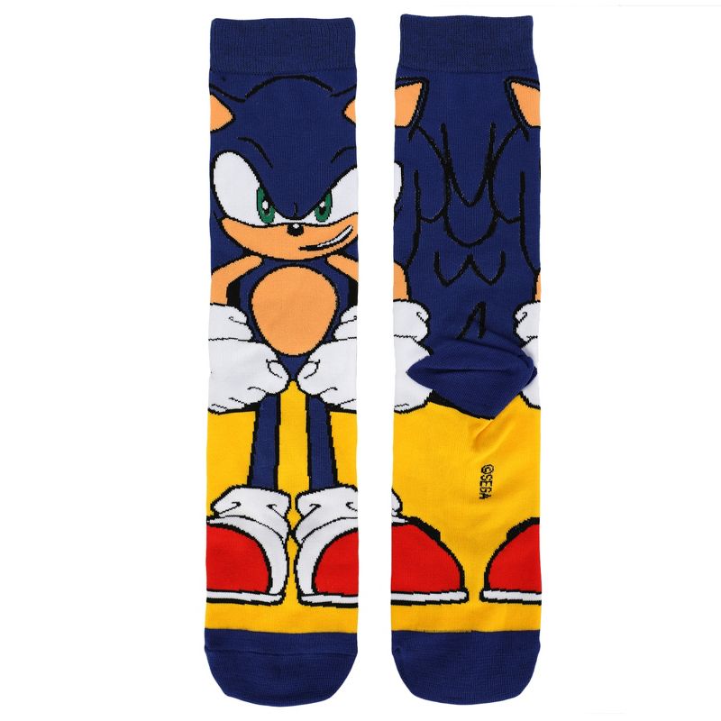Sonic the Hedgehog Casual 360 Character Crew Socks for Men, 2 of 5
