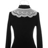 Elerevyo Women Detachable Semi-Sheer Embroidery Neck Ruff Fake Dickey Collar Blouse 1 Pc - 3 of 4