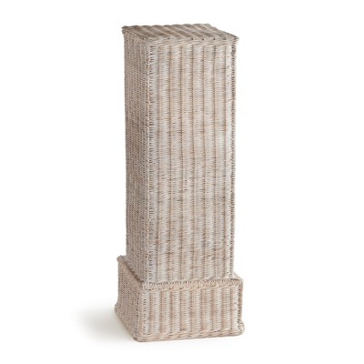 Plum & Post Charleston Rattan Pedestal Sculpture Tall