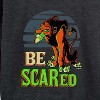 Women's - Disney Villains - Be Scared Lightweight French Terry Wide Neck Long Sleeve Shirt - 2 of 4
