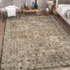 Washable Area Rugs for Living Room Vintage Floral Large Area Rug Boho Non-Slip Foldable Carpet Soft Thin Printed Indoor Rugs for Dining Room - 3 of 4