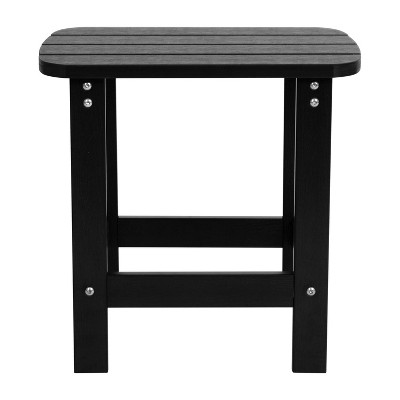 Savannah 3-Piece Black Poly Resin Adirondack Rocking Patio Set