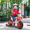 12V Electric Kids Ride-On Dirt Bike Motorcycle with Training Wheels, Red - 2 of 4