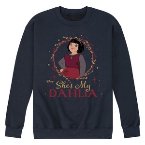 Men's - Disney - She's My Dahlia Graphic Fleece Sweatshirt - 1 of 4
