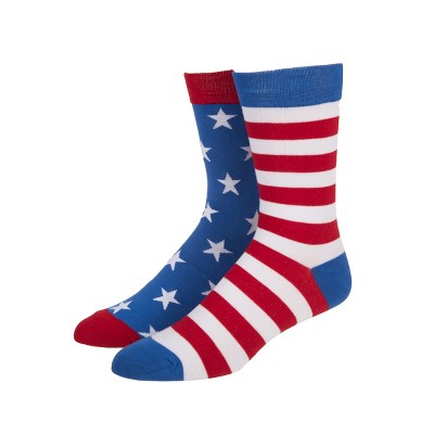 4th Of July American Flag Stars & Stripes Youth Crew Socks : Target