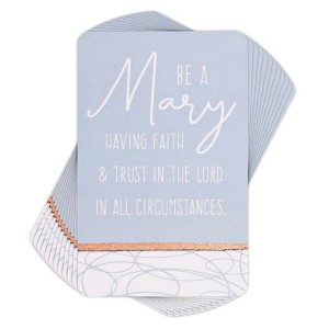 Dicksons BKMPK-467 Be A Mary Blue and White 4 Inch Paper Place Keeper Pocket Card Bookmark Pack of 12 - 1 of 2