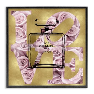 Stupell Industries Fashion Love Rose Perfume Black Framed Giclee Art - 1 of 4