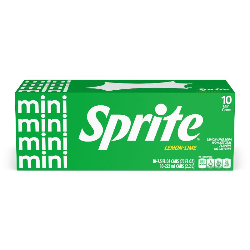 Sprite - 10pk/7.5 fl oz Mini-Cans, 3 of 9