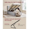 Twin Size Lift Up Storage Bed Frame, Platform Bed with Upholstered Headboard, 550 lb Capacity & Underbed Storage - 4 of 4