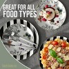 Earthtrends 80 PCS Paper Wedding Plate Service for 40 |10" Dinner Paper Disposable Plates 8" Salad Plates Paper Disposable Plates Monarch - 4 of 4