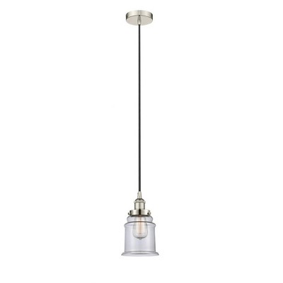 Canton - 1 Light Mini Pendant In Industrial Style-11 Inches Tall and 6 Inches Wide