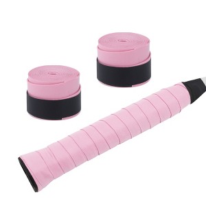Unique Bargains Dry Tennis Racket Grip Tape Anti-Slip Absorbent 2 Pcs - 1 of 4