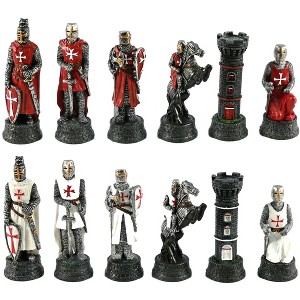 WorldWise Imports Chess Pieces - Resin - Crusade IV - 1 of 4