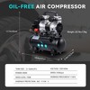 2.1 Gallon Air Compressor, 1.2HP 2.2 CFM@90PSI Oil Free Air Compressor Max. 116PSI Pressure, 70 dB Ultra Quiet Compressor for Auto Repair - 2 of 4