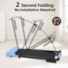 PAGED Portable Treadmill, Foldable Walking Pad Treadmill with LED Display and Wheels, Exercise Equipment for Walking & Running, Max 300 LBS - 4 of 4