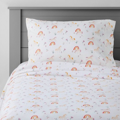 Unicorn bed shop sheets twin