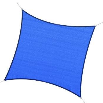 Outsunny 24' x 24' Outdoor Patio Sun Shade Sail Canopy Square UV Resistant