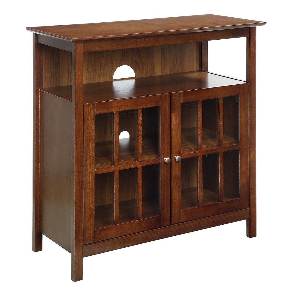 Photos - Mount/Stand Big Sur Highboy TV Stand for TVs up to 40" with Storage Cabinets Dark Waln