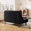 TiramisuBest 3-in-1 Black Convertible Sleeper Chair,Tri-Fold Sofa Bed,Adjustable Backrest, Chaise to Twin Bed, Space-Saving for Small Spaces - 4 of 4
