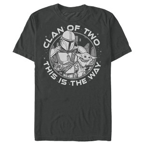 Men's Star Wars The Mandalorian Father's Day Clan of Two This is the Way T-Shirt - 1 of 4