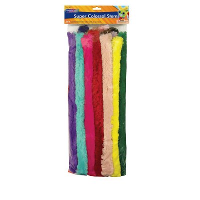 Creativity Street Super Colossal Pipe Cleaners, 1 X 18 Inches, Assorted Colors, set of 24