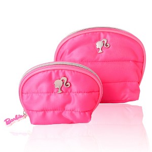 Barbie Large and Small Dome Cosmetic Travel Case Holder - 1 of 4
