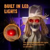 Joyfy 70'' Halloween Standing Scarecrow Decoration, Scary Animated Decor Prop with Motion for Yard Farm Lawn Garden Outdoor Indoor Haunted House Decor - 2 of 4